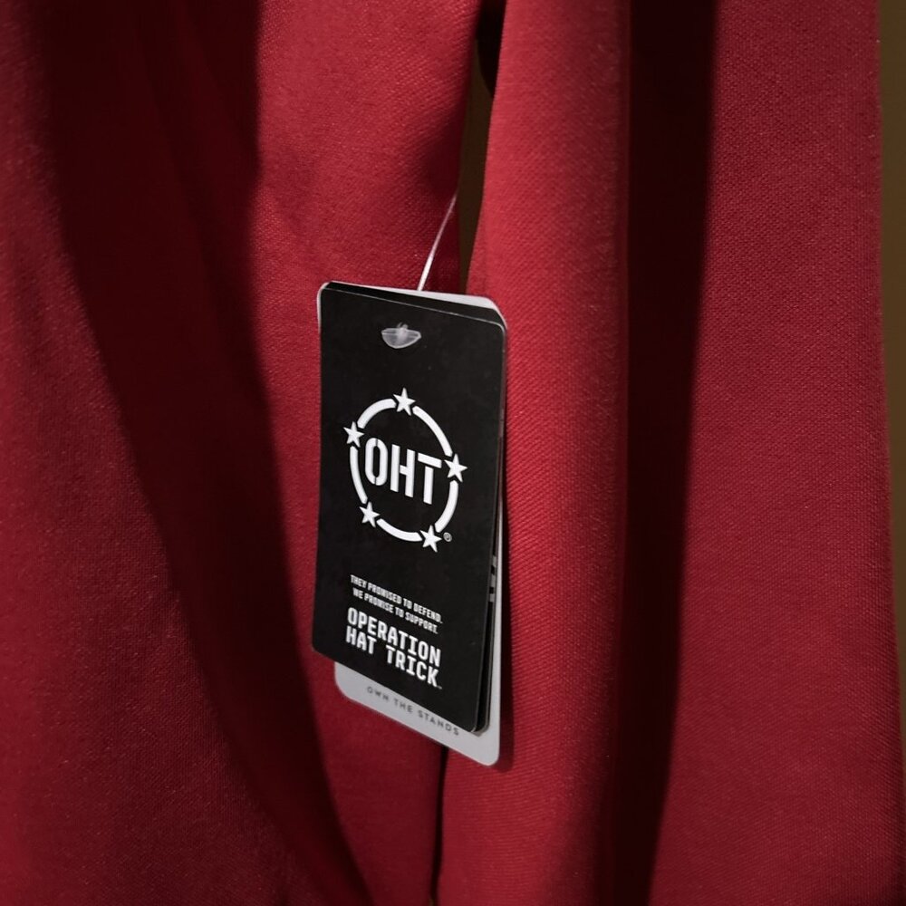 Nebraska Huskers Colosseum OHT Mens Military Hoodie L Red Gray Camo NCAA NEW - Picture 7 of 14